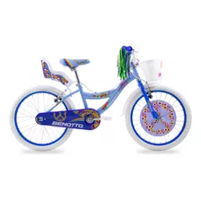 Bicicleta Benotto Cross Flower Power R20 1v. Niña Frenos V Color Azul Frío/azul Tamaño Del Cuadro Único