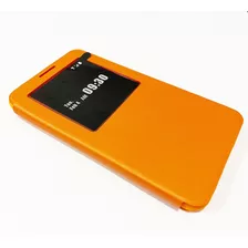 Funda Flip Cover Para Samsung Galaxy S5 Naranja