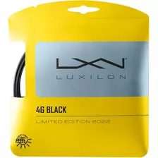 Luxilon 4g Black 125 Cordaje De Tenis - Juego, Negro