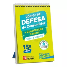 Livro Código De Defesa Do Consumidor + Constituição Federal Visível E Acessível, 15º Edição 2023, De Equipe Rideel. Editora Rideel, Capa Mole, Edição 15ª Em Português, 2023