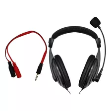 Fone De Ouvido Headset Vinik Go Play Fm35 Com Adaptador P2