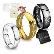 3 Anillos Hombre Y Mujer Lord Of Rings De Acero Inoxidable