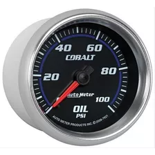 Reloj Presión De Aceite Auto Meter Cobalt - 66mm 7921