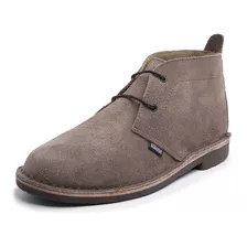 Bota Estilo Inglesa London Style Desert Boot Couro Camurça