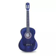 Guitarra De Madera 36 Funda Y Set De Cuerdas Color Blue