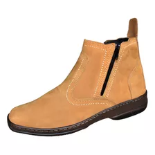 Botina Casual Bota Couro Macio Confortavel Masculina Feminina Com Ziper Dois Lados Solado Estilo Sapatenis Tenis Baixo 