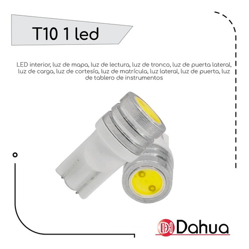 Foco Pellizco T10 Led Luces Stop Faro Universal Reversa Par Foto 2