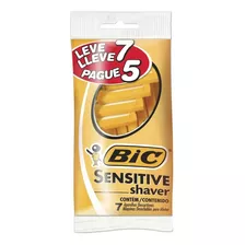 Aparelho Barbear Bic Sensitive C/56 Leve 7 Pague 5 Descartáv