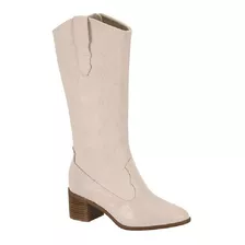 Bota Beira Rio Feminino Cano Médio Elástico Croco 9066 105