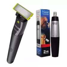 Barbeador Philips Oneblade One Blade + Aparador Wahl Nasal