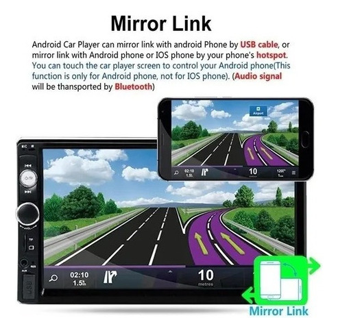 7010b Stereo Link Of Coche Screen With Touch Screen Espejo Foto 7