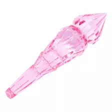 Diamante Ponteira 10un 19x77mm Pingente Lustre Rosa Pulseira