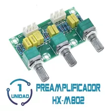 1 Placa De Tono Pasivo Xh-m802, Preamplificador Bajo Alto 