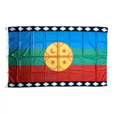 Bandera Aborigen Mapuche 90x150 Cms ** Oficial Reforzada **