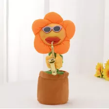(laranja) Brinquedo De Pelúcia Jogando Flores De Saxofone