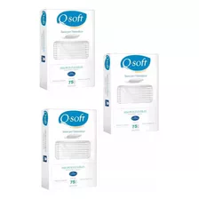 Q-soft Hisopos X 75 Unidades Pack X3