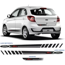 Faixa Lateral E Traseira Novo Ford Ka Kit 2015 A 2020