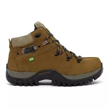 Bota Adventure Tênis Botina Couro Coturno Palmilha De Gel