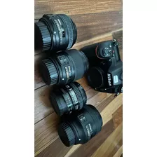 Equipamento Completo - Nikon D750 + Lentes + Flash + Cartões