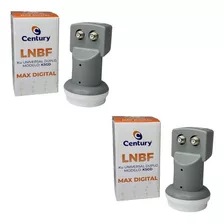 Kit 2 Unidades - Lnb Duplo Universal Banda Ku Digital Hd