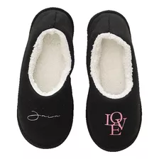 Pantuflas Cerrada De Jersey Con Peluche - Jaia 