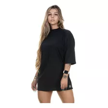 Camiseta Oversized Feminina Lisa Malha Algodão Premium