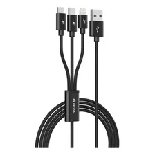 Cable Para Celular 3 En 1 Carga Rápida Y Transmisión Datos