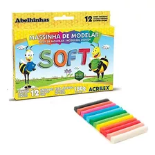 Massinha De Modelar Soft 12 Cores - Acrilex