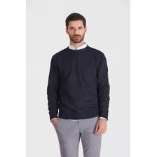 Sweater Macowens Liso Azul Hombre 609260139001