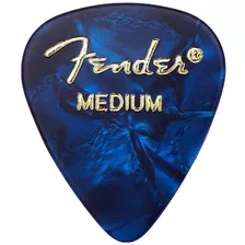 Moto Estilo Fender Guitarra Escoge, 12 Pack - Azul