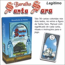 Baralho Tarô Cigano Santa Sara C/36 Cartas Plastificadas