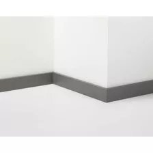 Rodapié Gris De Pvc 2,44 Mts X8 Cm Antihumedad (fabricamos)