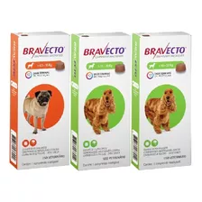 Bravecto Combo ( 1 ) Unid 4,5 A 10kg ( 2 ) Unid 10 A 20 Kg