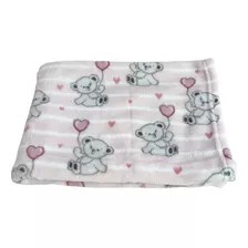 Manta Cobertor Baby Love Para Bebê Ursinhos Rosa