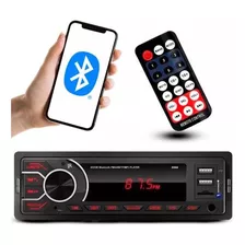 Som Pra Carro Aparelho Rádio Automotivo Bluetooth Bt Sd Usb