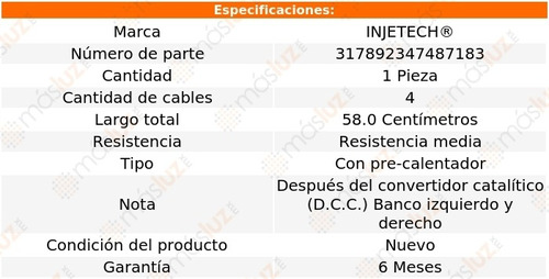 1- Sensor Oxgeno Dcc Carrera Gt V10 5.7l 04/05 Injetech Foto 2