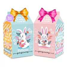 Kit Imprimible Cajitas Milk Box Felices Pascuas Lovely
