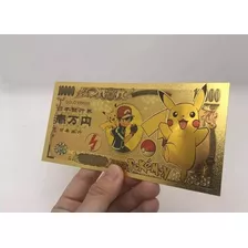 Tarjeta Billete Dorado Coleccionable Pokémon 