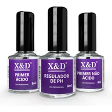 Preparadores Nail Xed 8ml Top Coat, Primer, Regulador Ph