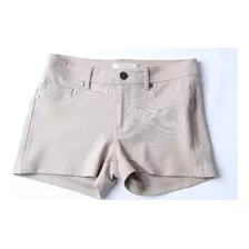 Shorts Cortos Con Zipper Y Botón Con Bolcillos Atrás