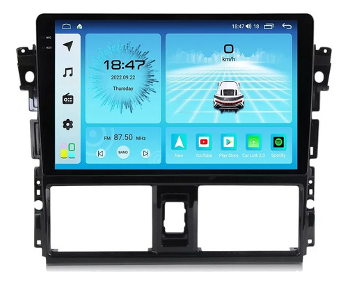 Android Toyota Yaris 16-17 Carplay Gps Radio Touch Bluetooth Foto 2