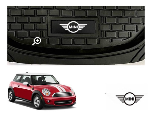 Tapetes 4pz Charola 3d Logo Mini Cooper 2008 A 2012 2013 Foto 4