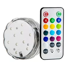 Lampara Led Sumergible Luces Rgb Control Remoto