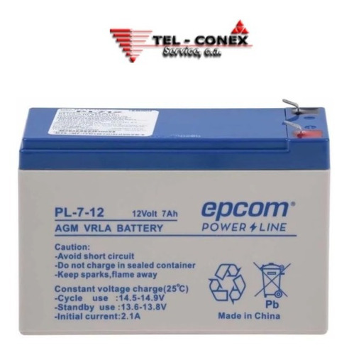 Bateria  12v 7ah Para Ups Epcom, Cercos,alarmas