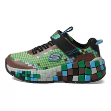 Tenis Skechers 402182 Niño Mega Craft Velcro Comodo Ligero