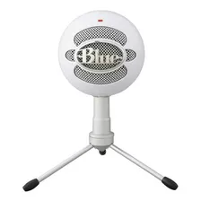 Microfone Blue Microphones Condensador Usb Snowball Branco