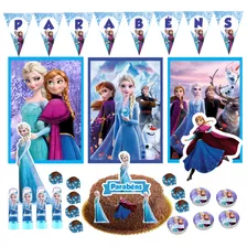 Kit Festa Infantil 100pçs - Frozen - Só Um Bolinho