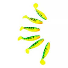 Señuelos Goma Soft Artificial Pesca Tarariras Dorados Color Fire Tiger Ch3cm#p147