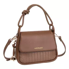 Bolsa Feminina Transversal Alice Palucci Al3027 - Taupe