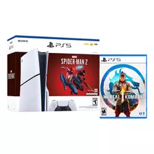 Consola Ps5 Slim Bundle Spiderman 2 + Mortal Kombat 1